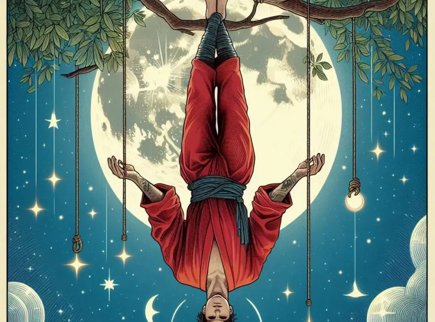 The Hanged Man as Feelings in Love and Relationships - Upright and Reversed